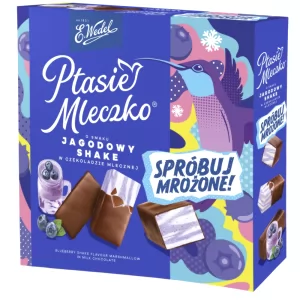 Soufflé Candies Berry Shake “Ptasie Mleczko”, Wedel, 340 g / 12 oz
