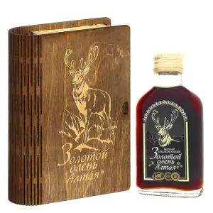 Set Golden Deer of Altai  Balm & Wooden Book, Magiya Trav, 100 ml / 3.38 oz
