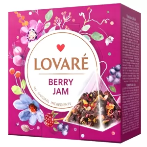 Hibiscus Tea with Black Currant & Raspberries “Berry Jam”, Lovare, 15 Pyramids