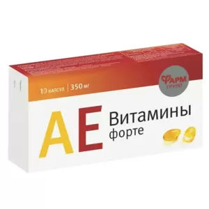 AE Vitamins Forte Capsules 350 mg, Farm Group, 10 capsules