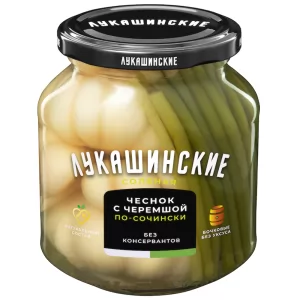 Pickled Wild Garlic, Lukashinskie, 12 oz /340 g
