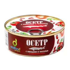 Sturgeon With Vegetables & Beans In Tomato Sauce, Ecofood, 8.47 oz / 240 g