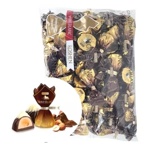 Chocolate Candies with Whole Hazelnuts, Mont Blanc, Roshen, 1 kg / 2.2 lb