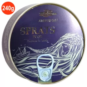 Sprats in Oil, AmberFish, 240 g/ 0.53lb