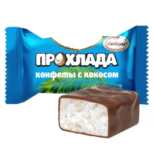 Chocolate Candy with Coconut, Prokhlada, Akkond, 226g/ 0.5lb