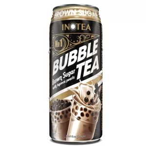 Inotea Bubble | Boba Tea With Tapioca Pearls & Brown Sugar, 490ml/ 16.6fl.oz