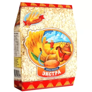 Extra Oat Flakes, Russkoe Pole, 350g/ 0.77 lb