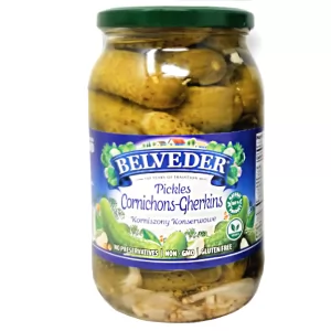 Pickles Cornichons-Gherkins, Belveder, 900g/ 32oz
