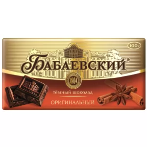 Babaevsky Dark Chocolate Original , 3.52 oz / 100 g