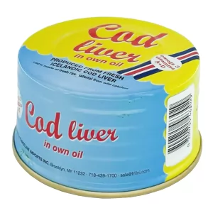 Icelandic Natural Cod Liver in Own Oil, 190g / 6.7oz
