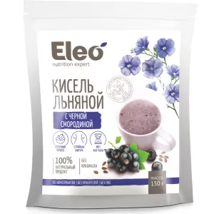 Flaxseed Jelly Drink Kissel with Black Currant, Eleo, 150g / 5.29oz