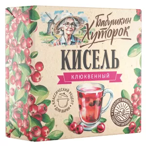 Cranberry Kissel (Dry Brick), Babushkin Khutorok, 180g / 6.35 oz