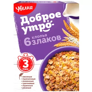 Flakes 6 Cereals, Uvelka, 350g/ 0.77lb