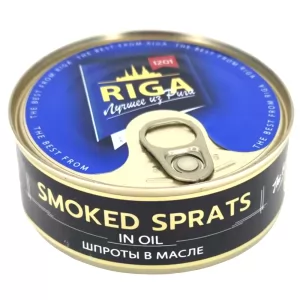 Smoked Sprats in Oil, Riga, 240g/ 8.47 oz