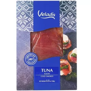 Cold Smoked Sliced Tuna, Veladis, 100g / 3.53oz