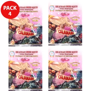 PACK 4 Dried Crab-Flavored Squid, AV DELICIOUS, 65g x 4