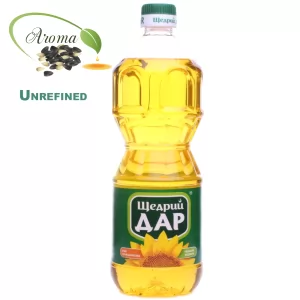 Cold Pressed Unrefind Sunflower Oil, Schedry Dar, 850ml / 28.74 oz