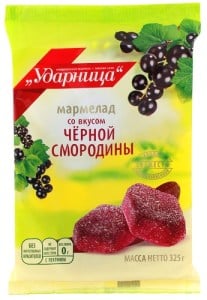 Marmalade Udarnitsa with Black Currant Flavor, 11.46 oz / 325 g