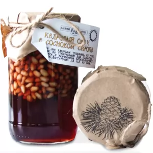 Cedar Nuts in Pine Cones Syrup, Taiga Cache, 420g / 14.82oz