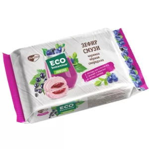 Marshmallow with Jelly Filling Blueberry-Black Currant Smoothie, Eco Botanica, 280 g / 0.62lb 